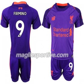 Completo Calcio Liverpool FIRMINO 9 Bambino Divisa Trasferta 2018/2019